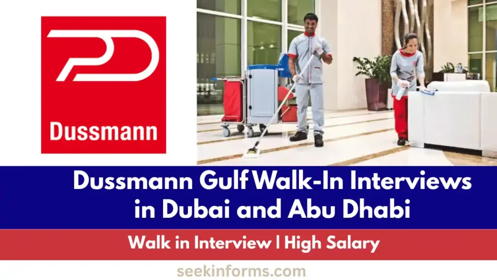 Dussmann Gulf Walk-In Interviews in Dubai and Abu Dhabi