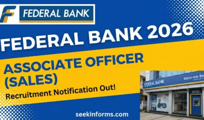 Federal Bank Office Associate Officer (Sales)