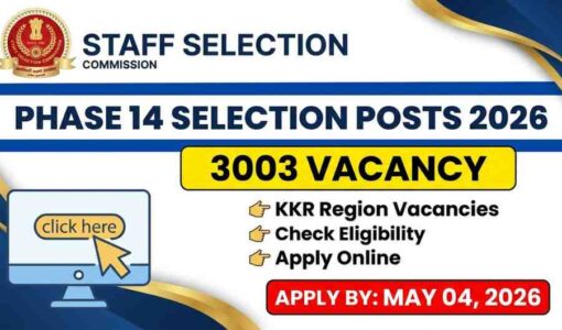 SSC Phase 14 Recruitment 2026